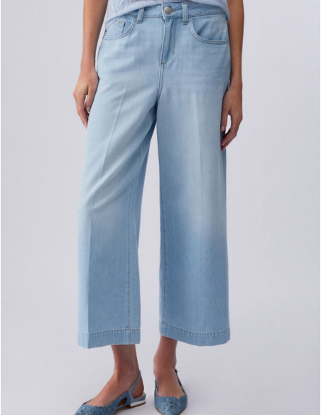 Liu Jo jean évasé court denim
