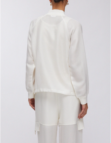 Liu Jo jacket femme blanc bomber streetwear