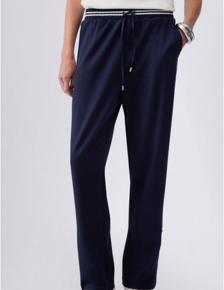 Pantalon Liu Jo jersey interlock femme mode casual