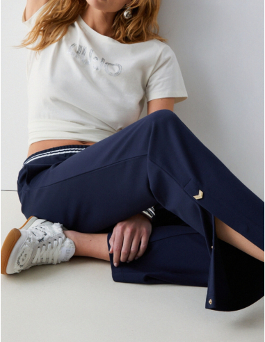 Liu Jo trousers women elastic belt trendy fashion