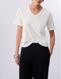 Liu Jo women t‑shirt rhinestone chic fashion 2