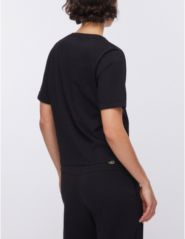 Liu Jo T-shirt avec strass coton blanc élégant