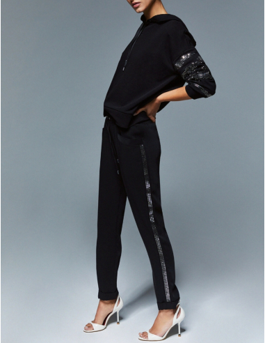 Liu Jo rhinestone trousers jogging chic modern style