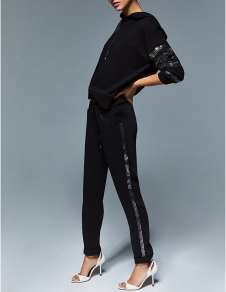 Liu Jo rhinestone trousers jogging chic modern style