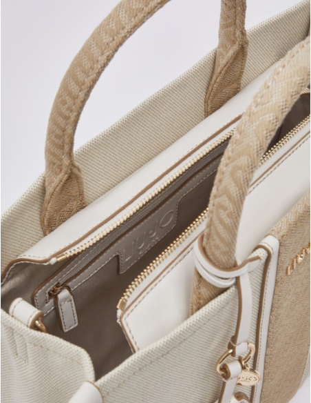 Liu Jo sac jacquard beige accessoire fashion femme