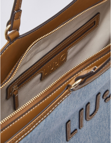 Liu Jo large denim tote bag women chic