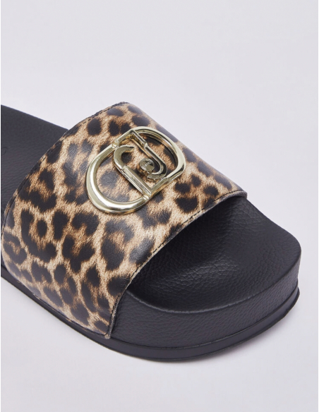 Liu Jo mules plateforme logo métal style mode femme