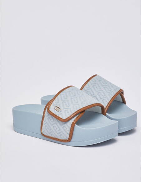 Liu Jo jacquard denim sandals women fashion luxury