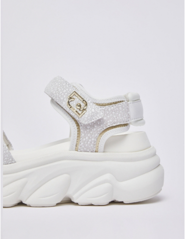 LIU JO Thick Sole Sandals White - BA6083