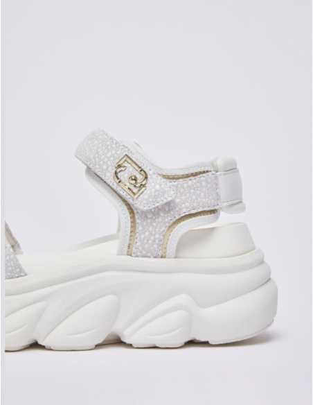 LIU JO Thick Sole Sandals White - BA6083