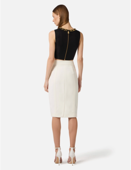 Elisabetta Franchi Linen Top Nice