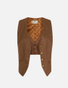 Elisabetta Franchi gilet crêpe léger chic