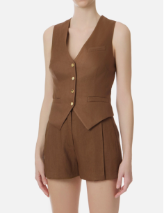 Elisabetta Franchi gilet crêpe léger chic 2
