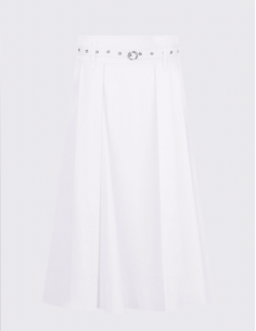 Liu Jo jupe popeline blanche femme chic tendance mode