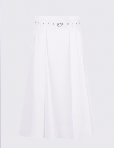 Liu Jo jupe popeline blanche femme chic tendance mode