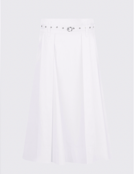 Liu Jo white poplin skirt women chic fashion trend