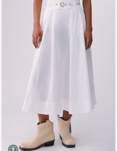 Liu Jo jupe midi blanche élégance fashion femme