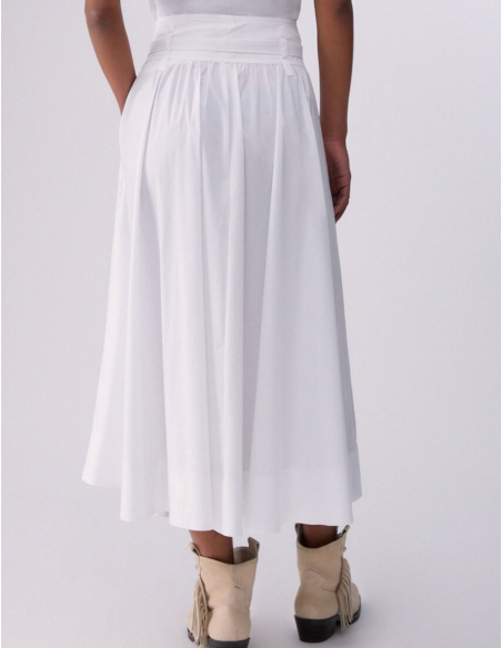 Liu Jo jupe coton blanche style urbain chic femme