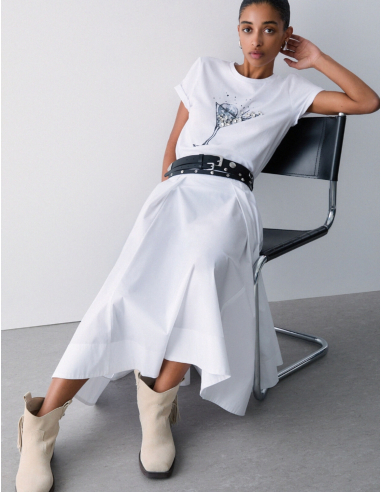 Liu Jo jupe blanche élégante tenue été femme