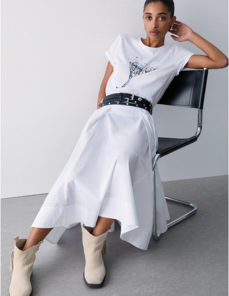 Liu Jo elegant white skirt summer women outfit