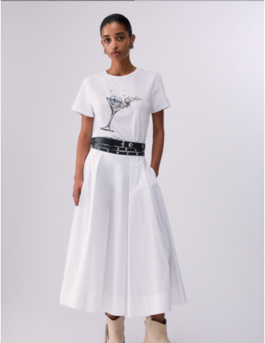 Liu Jo jupe popeline femme silhouette féminine chic