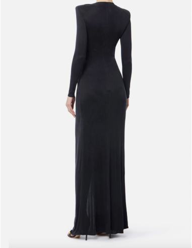 Robe de cocktail noire luxe italien
