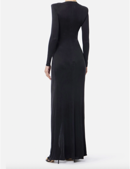 Robe de cocktail noire luxe italien