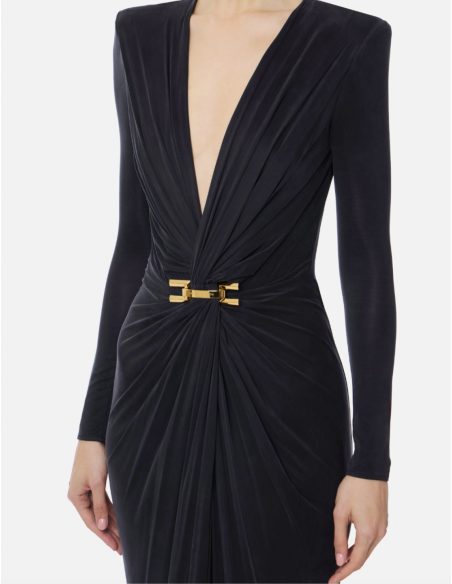 Robe de cérémonie noire elisabetta franchi