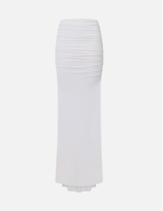 Elisabetta Franchi white Long Draped Skirt
