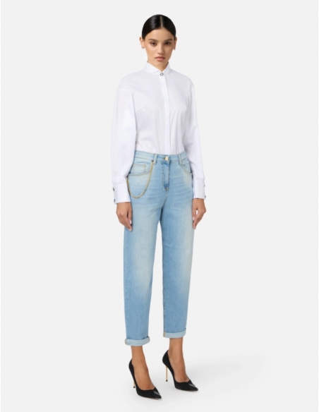 Elisabetta Franchi Jeans with Chain
