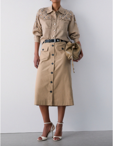 Jupe LIU JO  Beige  - WA6390