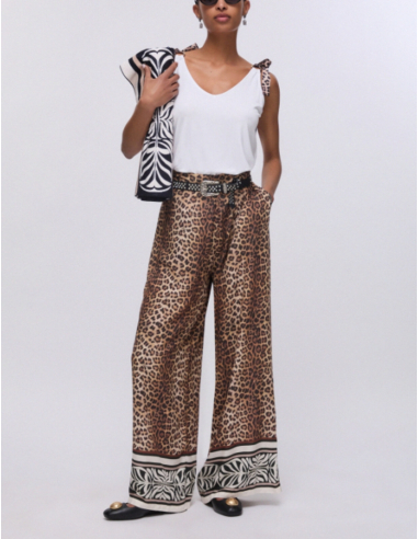 Liu Jo animal print trousers women chic fashion