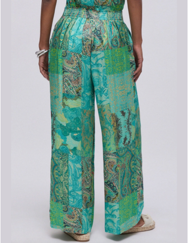 Liu Jo pantalon large satin look raffiné