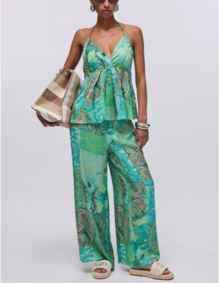 Liu Jo pantalon satin femme tendance mode