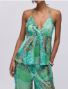 Liu Jo top imprimé satin femme chic tendance