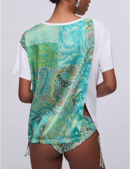 Liu Jo t-shirt empiècement imprimé style chic