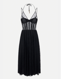 Elisabetta Franchi robe dentelle florale femme luxe cérémonie
