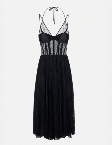 Elisabetta Franchi floral lace dress women luxury designer