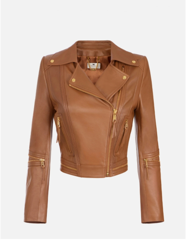 Elisabetta Franchi premium leather jacket elegant women