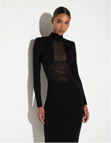 Elisabetta Franchi robe dentelle florale cérémonie femme