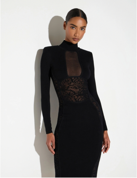 Elisabetta Franchi robe dentelle florale cérémonie femme