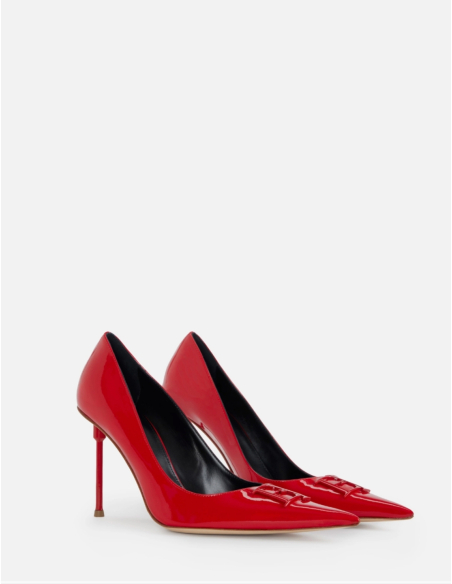 Elisabetta Franchi luxury red pumps Italian designer