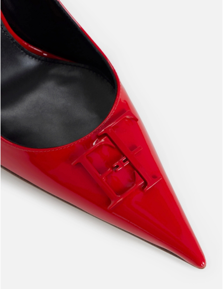Elisabetta Franchi designer red shoes luxury fashion