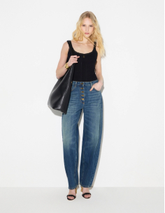 Elisabetta Franchi luxury balloon jeans women fashion 2