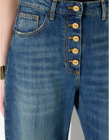 Elisabetta Franchi oversized denim jeans premium style