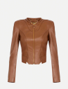 Elisabetta Franchi veste cuir femme luxe élégante