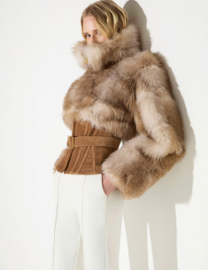 Elisabetta Franchi faux fur bustier jacket women 2