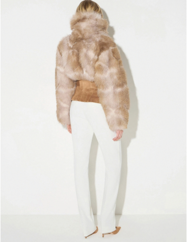 Elisabetta Franchi jacket with gold lock charm detail