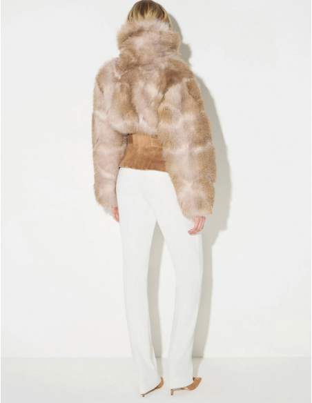 Elisabetta Franchi jacket with gold lock charm detail