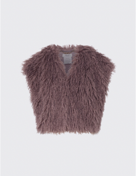 Liu Jo gilet court teddy femme luxe tendance